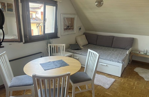 Arzier Apartamento | Cosy studio with views of Lake Geneva and Mont Blanc
