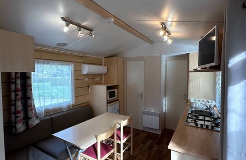 Leuk Casa | Cottage 4 Ideales 2 Zimmer Mobilhome für 3 Erwachsene +1 Kind auf Ecksofabett