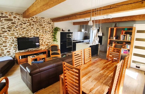 Montesquieu-des-Alberes Casa | Cottage Le Micocoulier entre mar y montaña