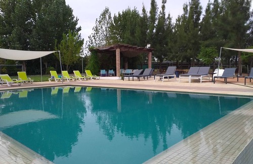 Avis Cabaña | "Herdade Fonte Ferreira - Oliveiras" con vista al lago, piscina, aire acondicionado, Wi-Fi y jardín