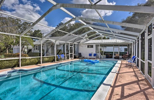 Lake Wales Cabaña | ¡NUEVO! Cottage w / piscina privada - a pie de Lake Wales!