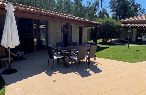 Cardielos Villa | Cottage (9 habitacions) piscina privada climatizada e jacuzi cerca da plaia