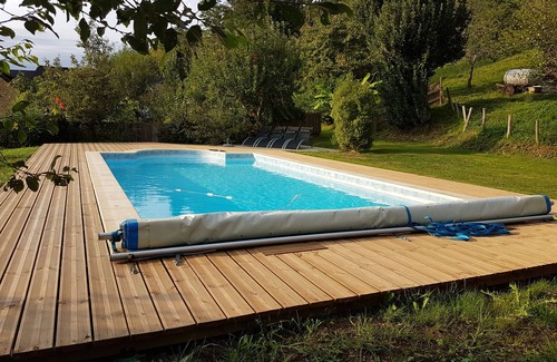 Monein Cabaña | Casa de campo con piscina en Monein, en Béarn 4 personas