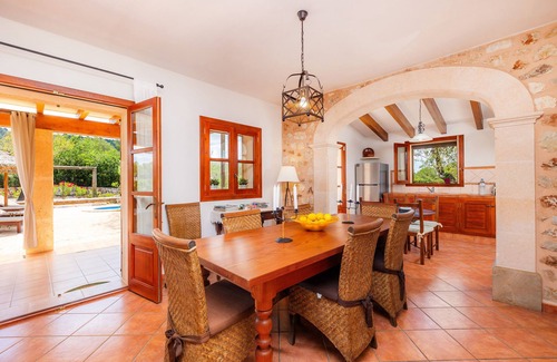 Petra Villa | Casa rural 'Es Turó De Son Mel' con vistas a la montaña, piscina privada y Wi-Fi