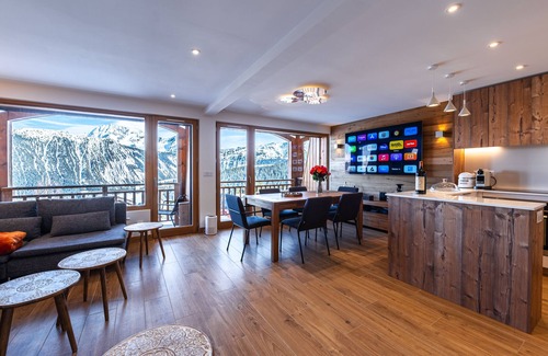 Courchevel Apartamento | Courchevel 1850, elegant, 3 bedrooms, 92sqm, ski in ski out, exceptional view