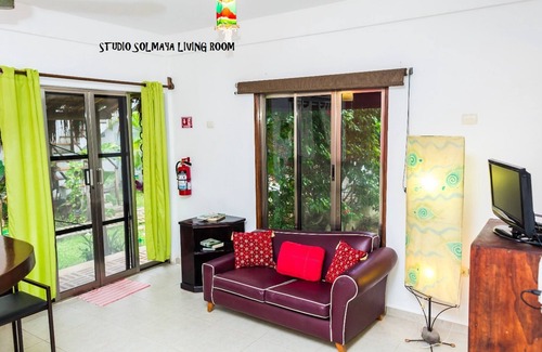 Cozumel Apartamento | Cozumel, México. Studio Sol Maya. Cerca de playas, tiendas, buceo y restaurantes.