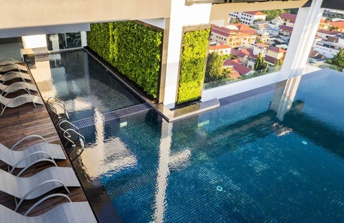 Phnom Penh City Centre Apartamento | Cozy 1-bedroom studio with AC, fitness room in enchanting Phnom Penh