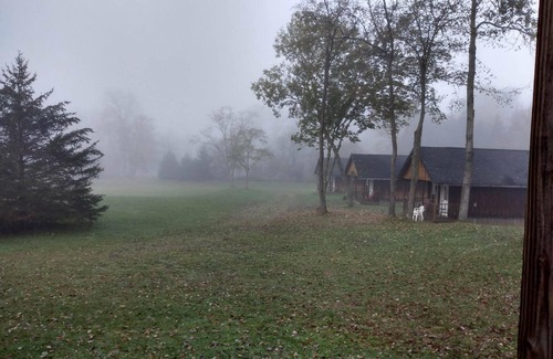Blodgett Mills Cabina | Cozy 1 Room Log Cabin with Bathroom near Ski Resort in Upstate New York