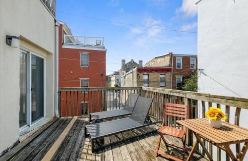 Queen Village Apartamento | Cozy 1br W Deck Near Rittenhouse