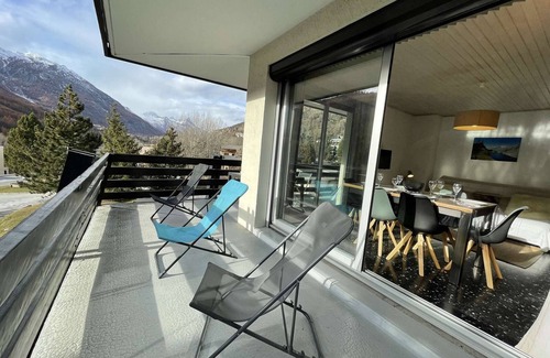 Saint-Chaffrey Apartamento | Apartamento de 3 Piezas, 6 Pax con Balcón y Parking en Chantemerle, Serre-Chevalier