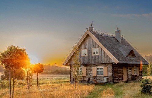 Cekcyn Casa | Cozy and rustic wooden house in an idyllic location.