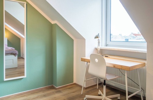 Gohlis Apartamento | Acogedor apartamento en el techo - ubicación central y Netflix
