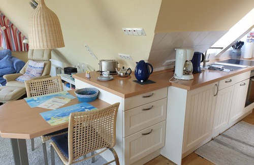 Norddeich Apartamento | Vistas al mar + isla - apartamento - 50 metros a la playa de arena / 100 metros al mar del Norte