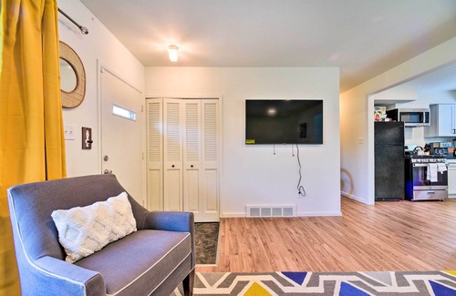 Center Line Casa | Cozy Center Line Home w/ Fenced Yard & Office