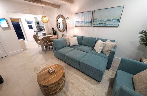 Poinsettia Heights Casa | Cozy coastal villa with smart features, private backyard, and washer/dryer