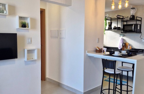 Monte Castelo Apartamento | Cozy flat with hammock, balcony, sea view and 5 minutes from the beach