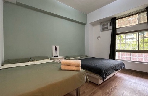 Songshan Apartamento | Cozy for Family/Taipei center/Large Living/4-7PPL/Night Market/Pet-friendly