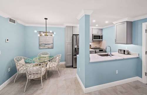 Sanibel Condominio | # 921 Vista del patio de amarres de Sanibel