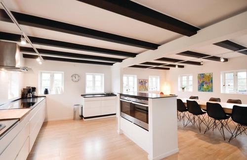 Vibæk Strand Casa | Acogedora casa en Ebeltoft con cocina