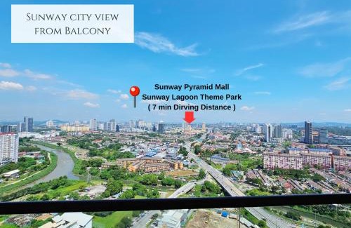 Petaling Jaya Apartamento | Cozy Homestay 3BR 7min to Sunway Pyramid Mall and Lagoon by Cloud Host