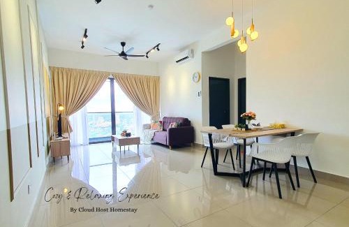 Petaling Jaya Apartamento | Cozy Homestay 3BR 7min to Sunway Pyramid Mall and Lagoon by Cloud Host