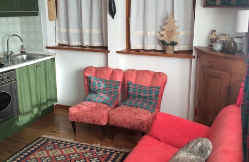 San Martino di Castrozza Apartamento | Pequeño y acogedor apartamento con solarium