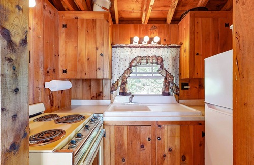 Northport Cabina | Cozy Log Cabin with Deck, Picnic Table & Breath-taking View