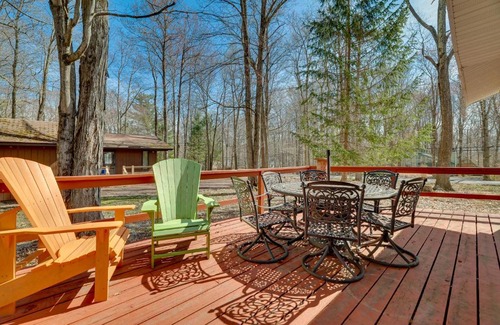 Locust Lake Village Casa | Cozy Pocono Lake Cottage with Fire Pit and Ping Pong!
