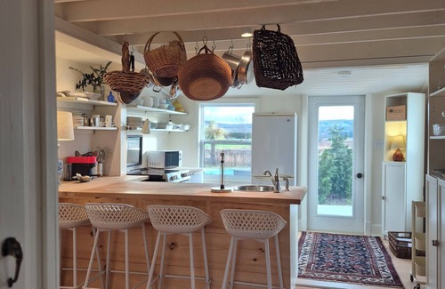 Port Williams Cabaña | Cozy retreat in Annapolis Valley wine country with hot tub.