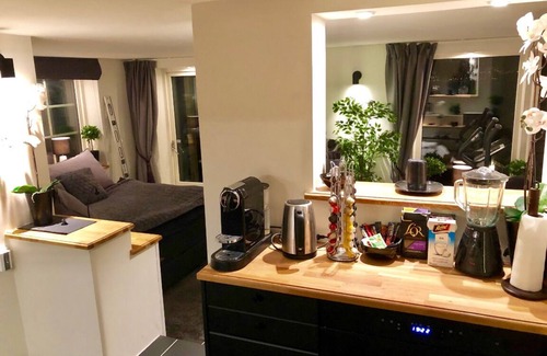 Lugnvik Apartamento | Acogedor apartamento tipo estudio con hermosa vista al mar y sauna