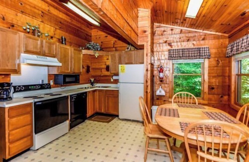 Townsend Apartamento | Cozy studio cabin with a nice jetted tub and a wood burning fireplace