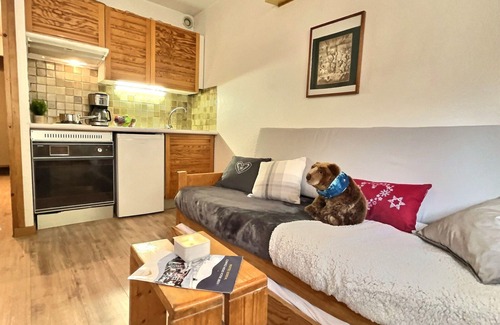 Val-d'Isere Apartamento | Estudio acogedor para 2 en Val-d'Isère, cerca del centro y pistas, acepta mascotas