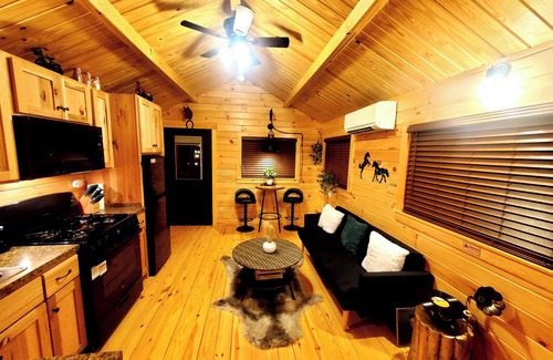 Comfort Cabina | Cozy tiny cabin in enchanting Richlands w/ King Suite, hottub