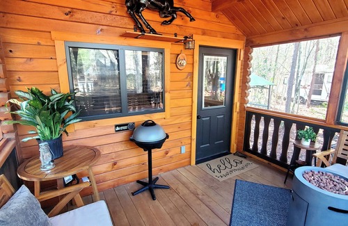 Comfort Cabina | Cozy tiny cabin in enchanting Richlands w/ King Suite, hottub