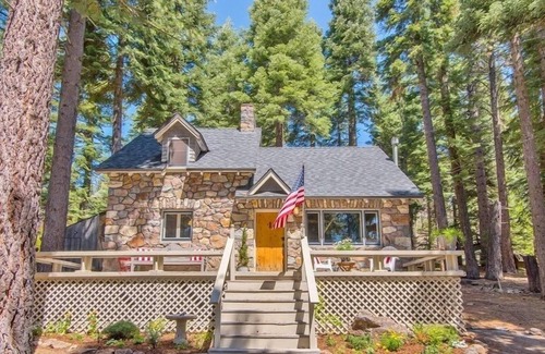 Sunnyside Cabaña | Tahoe Stone Cottage, Tahoe Parque privada de playa, Tahoe City, West Shore