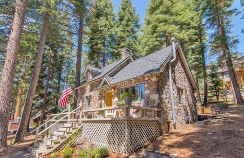 Sunnyside Cabaña | Tahoe Stone Cottage, Tahoe Parque privada de playa, Tahoe City, West Shore