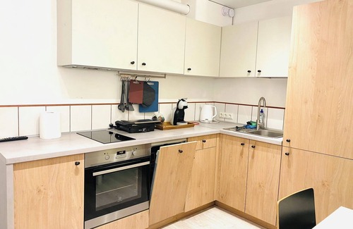 Business District Apartamento | Cozy1-bedroom apartment in Vilnius City Center,1st floor, private entrance