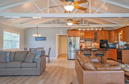 Cedar Lane Casa | Creek Front Home w/ Fishing Pier & Amazing Outdoor Spaces
