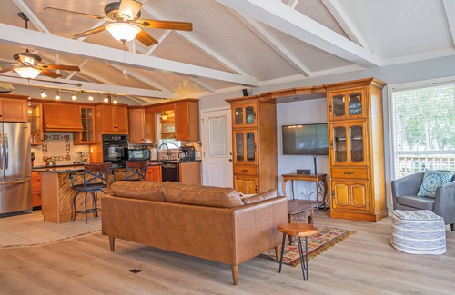 Cedar Lane Casa | Creek Front Home w/ Fishing Pier & Amazing Outdoor Spaces