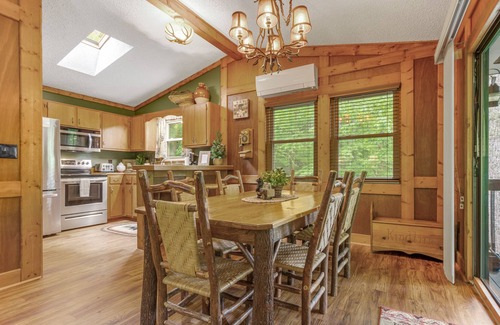 Sylva Casa | Creekside getaway with full kitchen, furnished deck, & gas grill