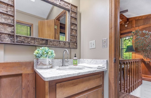 Sylva Casa | Creekside getaway with full kitchen, furnished deck, & gas grill