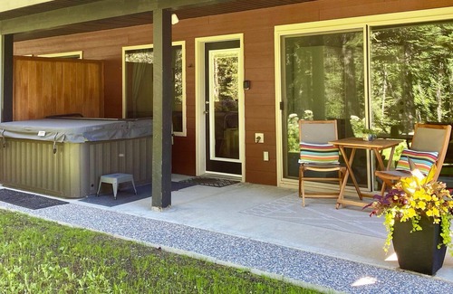 Sun Peaks Casa | Creekside Oasis with private hot tub