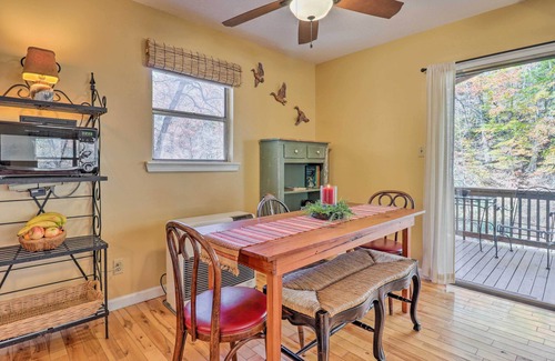 Mars Hill Casa | Creekside Retreat w/ Deck, 18 Miles to Wolf Ridge
