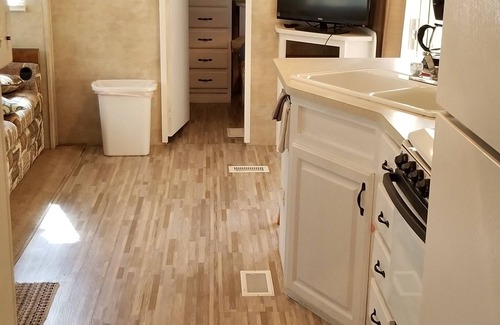 Benzonia Casa | Crystal Camper - Large Two Bedroom Spacious RV w/Wooded Trail