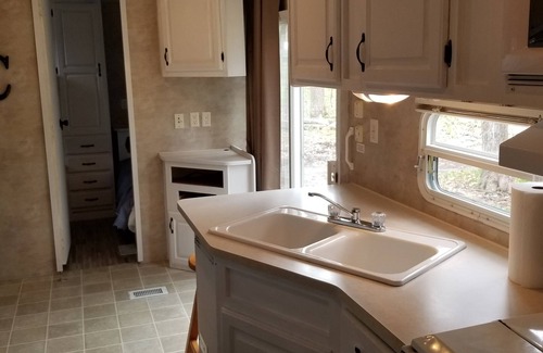 Benzonia Casa | Crystal Camper - Large Two Bedroom Spacious RV w/Wooded Trail