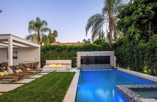 Sherman Oaks Villa | Cumpston Oasis - Modern 2-Story Estate with Pool, Spa and Waterfall