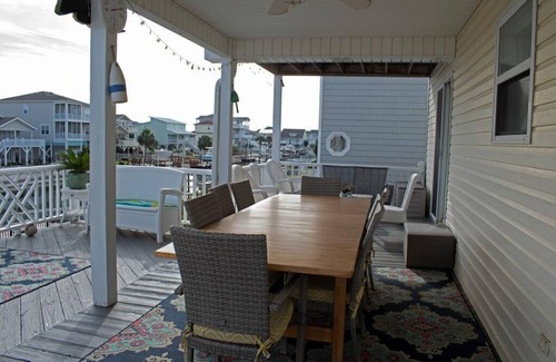 Ocean Isle Beach Casa | O. I.B.-Otoño, acción de gracias y alquiler a largo plazo en invierno-Sleeps14 Canal home w Dock