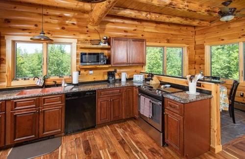 Twin Mountain Cabina | Cabaña de madera personalizada cerca de Mt Washington, Bretton Woods, cañón, Franconia, Belén