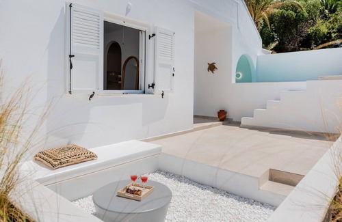 Kini Villa | Cycladic Retreat with Olive Garden, 5 Minutes from the Beach