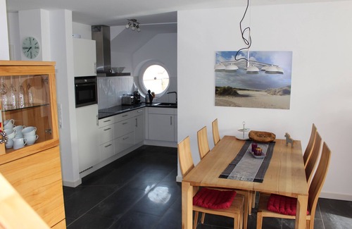 Borkum Apartamento | Dünenperle-Borkum, 5 estrellas, 3 dormitorios, 2 baños, terraza en la azotea